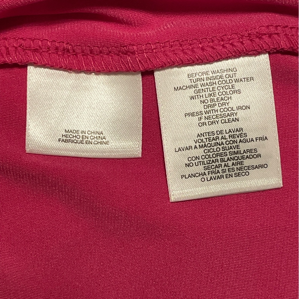 Anne Klein NEW Pink Peacock Blouse (M) - Picture 6 of 6